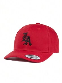 1 bucată șapcă de baseball brodată Los Angeles LA, se potrivește la jocuri de baseball, baschet, se potrivește toamna, stil sportiv, ținută anilor 90, culori strălucitoare, pălărie ocazională cu protecție solară reglabilă, potrivită pentru călătoriile de primăvară și toamnă, petreceri pe plajă