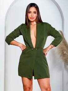 Swisz Women Jumpsuits - 軍綠色 - 查看 1