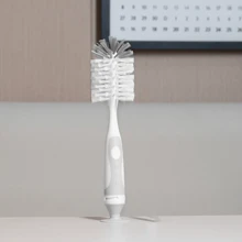 Baby Bottle & Cup Cleaning Brush, Multipurpose Nylon Bottle Brush & Nipple Brush - Grey - View 8