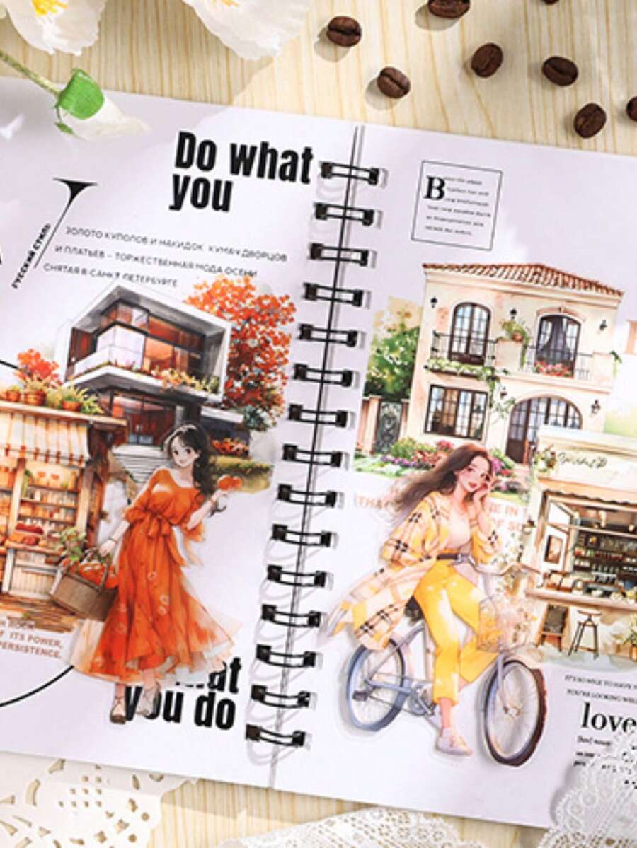 10Piece Elegant Phantom Series PET Waterproof Adhesive Decal Set