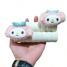 Sanrio 1-2pcs Door Handle Cover - Y2K Kawaii Style, Anti-Collision And Anti-Static Wall Protector Sleeve, Suitable For Home Decoration, Perfect For Bedroom And Living Room