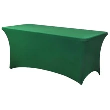 1pc Spandex Tablecloth, Stretchable Tablecloth, Suitable Rectangular Tablecloth, Universal Stretchable Patio Tablecloth For Weddings, Banquets, Parties And Events 6ft 8ft Home Decor Textiles - Multicolor - View 24