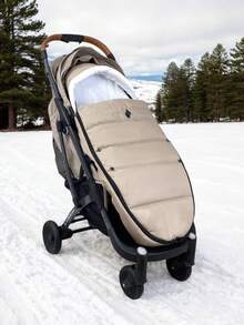 1 件通用婴儿推车脚套，加厚，防风，防水，冬季保暖 - 卡其 - 查看 3