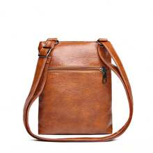 1 Piece Of Minimalist Soft Leather Phone Bag, Small Diagonal Shoulder Bag, Small Shoulder Bag, Mailman Bag, Phone Bag, Multiple Pockets, Versatile, Suitable For School, Work, Commuting, Daily Necessities, And Travel - Multicolor - View 9