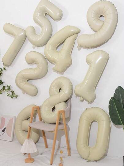 H.L.BALLOON 1pc Number Shaped Balloon, 32 Inch PE Digital Balloon For Birthday Party Decoration, Christmas