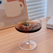 4pcs 10oz Vintage Martini Glasses, Unique Glasses, Classic Cups, Barware Set For Champagne And Gifts - Transparent - View 2