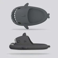 Pantuflas del hogar mujeres hombres suaves acolchadas zapatillas casa antideslizantes cómodas para uso diario interior hogar descanso invierno verano materiales resistentes - Negro - Ver 4