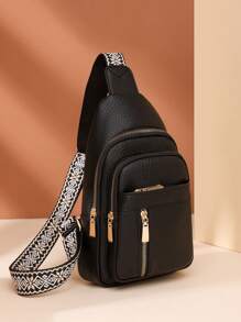 Leather Luxury Handbags Ladies Bag Designer Shoulder Crossbody Bags For Women 2024 New Women Bag - Black - View 4