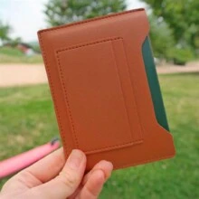 Customized 1pc Portable Overseas Men Women Travel Document Card Holder Korean Version Smooth PU Leather Organizer For Passport Wallet And Bank Bards Multifunctional Ticket Passport Cover Holder Card Bag