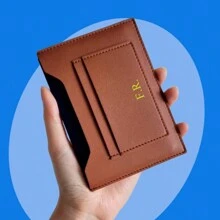 Customized 1pc Portable Overseas Men Women Travel Document Card Holder Korean Version Smooth PU Leather Organizer For Passport Wallet And Bank Bards Multifunctional Ticket Passport Cover Holder Card Bag