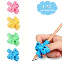 Pencil Grip, Handwriting Posture Correction Holder, Ergonomic Writing 3-Pack: Blue, Green, Orange), Suitable For Office, School, Drawing, Markers, Stationery, Universal Writing Training Tools, Professional Supplies For Learning And Work, Back To School, Gift For All Ages