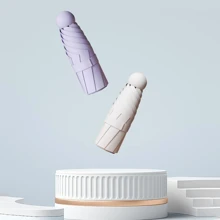 1PC Ô che nắng dạng viên nang cho phụ nữ, chống nắng đa năng, chống tia UV, che nắng, nhỏ gọn, ô mini bỏ túi di động, ngày nắng hoặc ngày mưa, ô gấp FIVe, ô chống nắng và ô chống mưa, ô INS Boy Valentine Heart Valentine - Nhiều màu - Xem 5