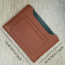 Customized 1pc Portable Overseas Men Women Travel Document Card Holder Korean Version Smooth PU Leather Organizer For Passport Wallet And Bank Bards Multifunctional Ticket Passport Cover Holder Card Bag