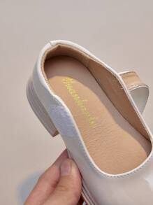 British Style Kids Soft Sole Black Leather Shoes, Boys Girls Oxford Dress Shoes Suitable For All Seasons - Beige - View 11