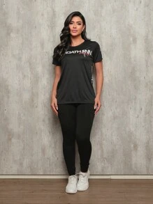 WoBoyfriend 风格男士速干运动 T 恤 基本款 WoBoyfriend 风格男士衬衫 健身房跑步锻炼健美健身 PREDATHONN - 黑色 - 查看 4