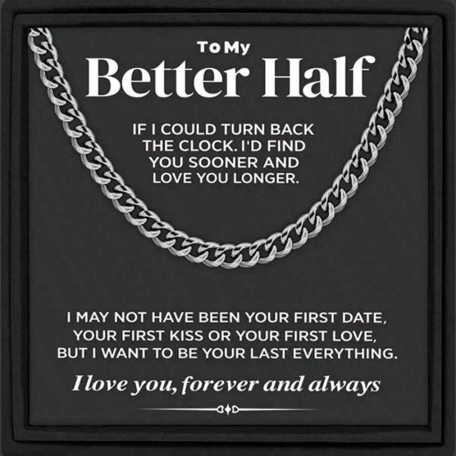 1pc Stainless Steel Link Chain Necklace For Men, 55CM Snake Bone Cross