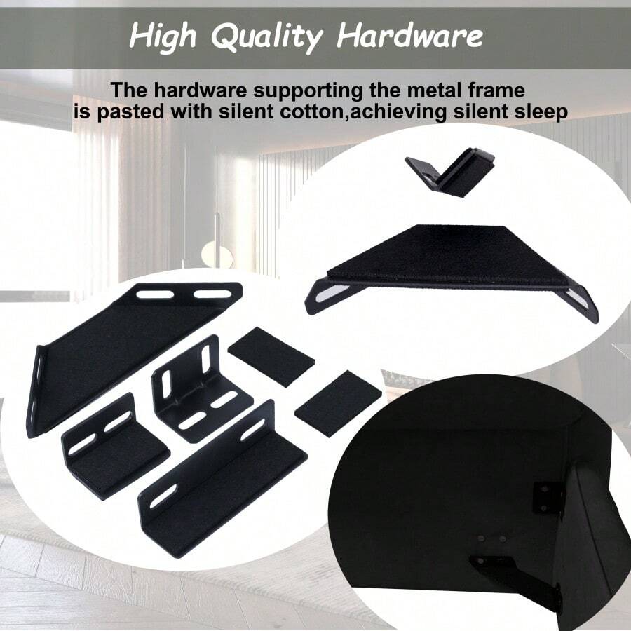 Queen Size Upholstered Platform Bed With Oversized Padded Backrest