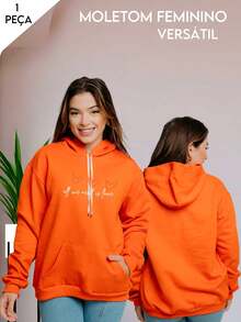 Cold Blouse Unisex Kangaroo Sweatshirt With Hood Cotton Flannel Plush Print Heart Love 7080 - trái cam - Xem 5