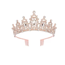 2 件套生日绶带丝带这是我的生日皇冠头饰水钻生日头饰生日绶带带别针生日快乐皇冠和绶带丝带用于生日派对舞会装饰新娘头饰