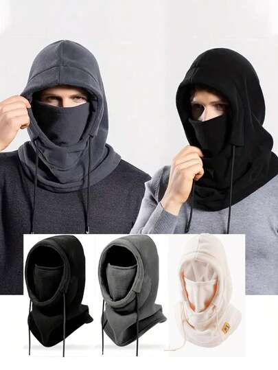 1 件装男女通用帽子、口罩和围巾，秋冬季三合一天鹅绒保暖帽，多功能滑雪面罩、拉法帽、Shiesty 面罩紫外线防护罩（轻便，适用于摩托车和滑雪板），适合骑自行车、户外日常生活、旅行、通勤上班、节日、送给父亲、家人、朋友和爱人的生日礼物