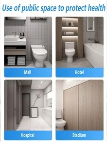 10/20 Gói Nước Chống Bắn Vào Bồn Cầu, Hạt Làm Sạch Bồn Cầu, Không Khí Trong Lành Cho Bồn Cầu Dùng Một Lần - Nhiều màu - Xem 10