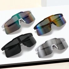 1 Cặp Kính thời trang bằng polycarbonate màu gradient phong cách đường phố cổ điển giản dị, thời trang & cao cấp, phù hợp với mọi mùa, dành cho thể thao, đi bộ đường dài, trượt tuyết, đạp xe, phụ kiện đi biển cho phụ nữ - Nhiều màu - Xem 1