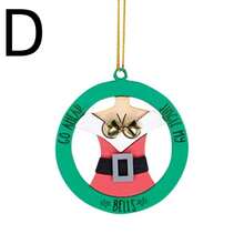 1 đồ trang trí treo hình ông già Noel có chuông, trang trí cây thông Noel - Nhiều màu - Xem 8
