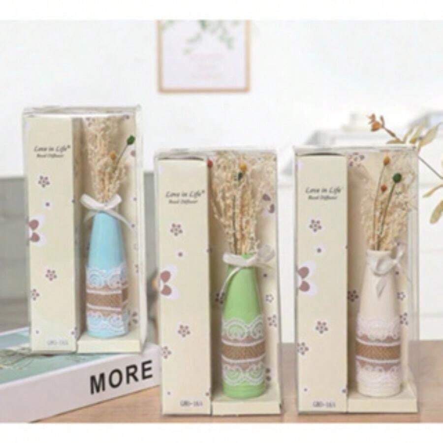 Fireless Fragrant Essence Set/Aromatherapy/Ocean/Home/Bathroom/Rattan/Perfume (Random Color) - Apple - 查看 1