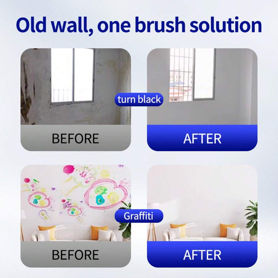 1pc Paint Roller Brush, White Wall Repair Paste, Wall Stain Cleaner