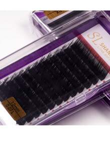 Shanel Premium Fox Cat Wimpern Fächer L N (M) Curl 8-15mm Bestseller 12 Reihen Gemischte Schale Kaschmir Volumen Klassische Wimpern Verlängerung Individuelle Wimpern Super Weiche Matte Schwarze Seide Wimpern Verlängerung Zubehör Für Schönheitssalon