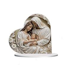 1 件钻石画 DIY 工艺套件 - 创意公主、公主与王子、耶稣与圣女、熊掌与翅膀图案钻石门牌，节日、生日、礼物装饰 - 彩色 - 查看 14