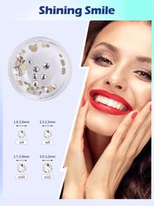 novani 1 Box Of Y2K Style DIY Tooth Jewelry With Sparkling Crystals. Multiple Tooth Gemstones. Multi-Shape Tooth Jewelry. Various Styles To Mix And Match. Shining Smile. Suitable For Daily Wear.