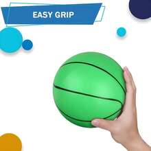 6 INCH PVC Mini Basketball For Indoor Basketball Mini Hoops, Soft 6" Rubber Small Repacement Basketball For Over Door Basketball Hoop Sets, Little Basketballs (1 Pc ) - Multicolor - View 4