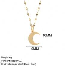 1pc Evil Eye, Bowknot Charm Pendant Necklace, Orange Lucky Golden Heart Pendant Necklace, Cross Pendant Necklace, Mother's Day Gift, Women Stainless Steel Jewelry