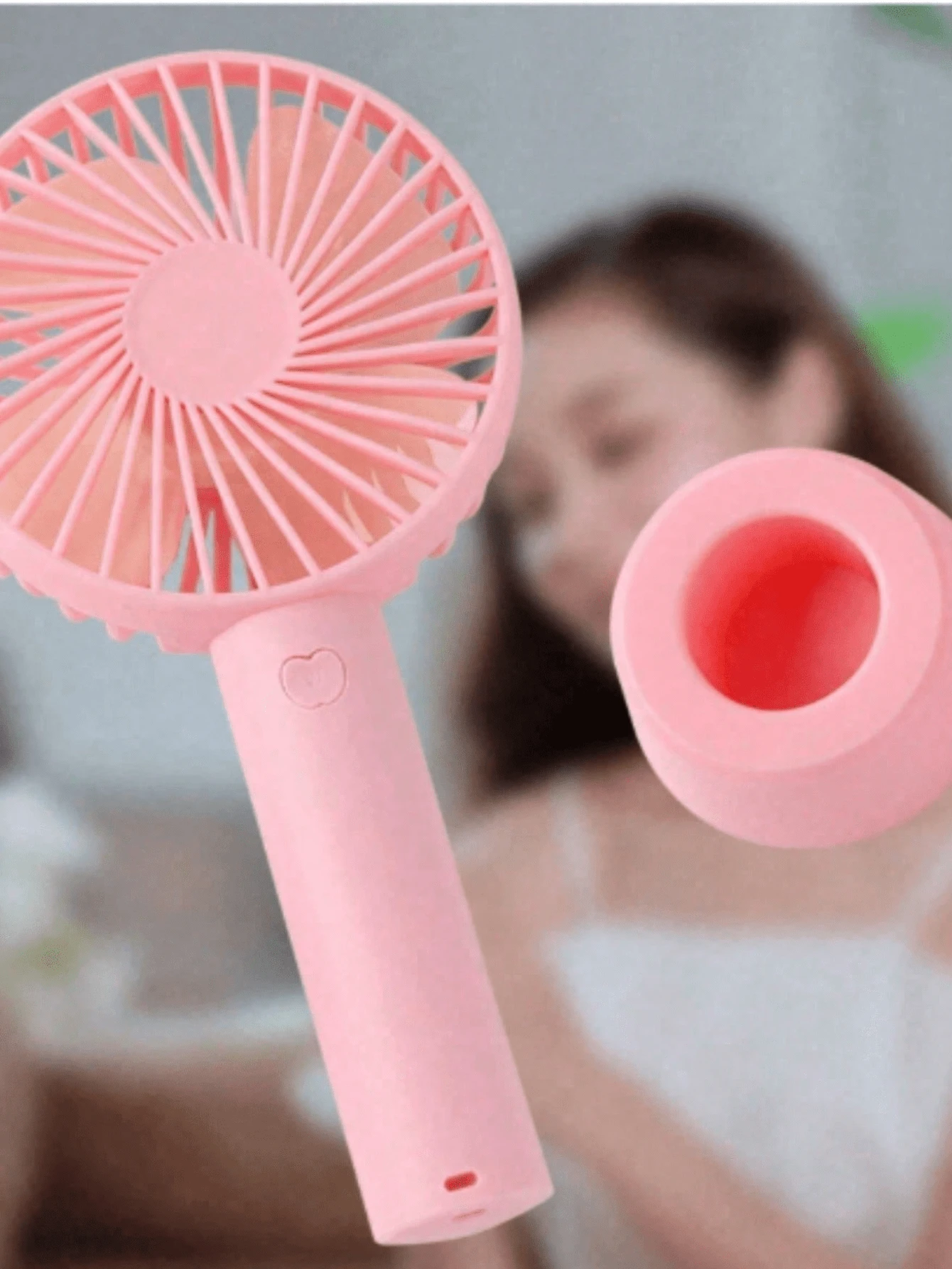 Mini Handheld USB Fan Led Portable Rechargeable Summer Three Speeds For Eyelash Extension - 查看 1