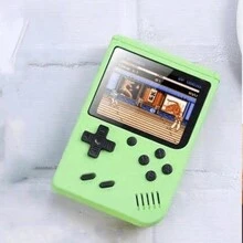 1pc Retro Handheld Game Console, Nostalgic Gift, Macaron Color Puzzle Gaming Device Toy