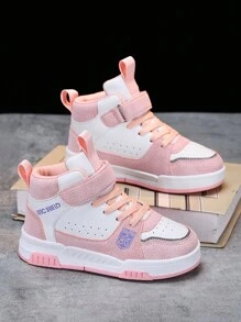 高帮儿童皮鞋，新款儿童男女童滑板鞋，魔术贴运动训练鞋，户外跑步鞋