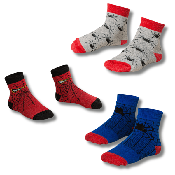 Meias Dallf Kit 03 Pares de Meias Menino Infantil Coloridas Resistente de Alta Qualidade Dallf