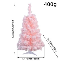 1pc Flocked Pink Christmas Tree Ornament Decoration
