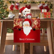 Santa Claus Table Runner, Christmas Party Dining Table Cloth Decoration, Christmas Gift