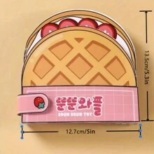 One Size Homemade Waffle Paper Toy Book For Quiet Book, Food Crafting, And Cute Paper Dolls With Materials For Decompression And Scrapbooking
