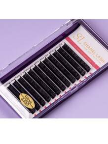 Premium Individual Lashes 0.03 0.05 0.07 Mega Volume Eye Lashes Extension Cashmere Velvet Fluffy D Curl 8-18mm Mixed Natural Look Cluster Lashes Super Soft Matte Black Individual Lashes Tray Volume Classic Synthetic Faux Mink Eyelashes Extensions Professional False Eyelashes Supplies For Lashes Salon