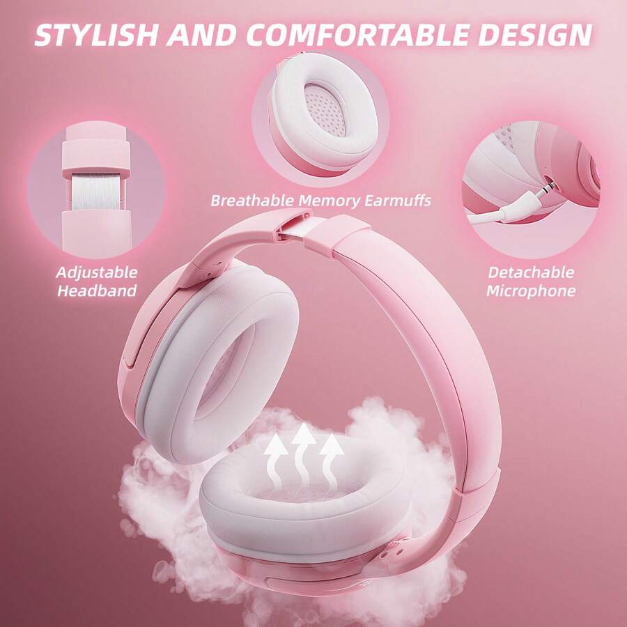 Wireless Gaming Headset For PS5, PS4, PC, Switch With Bluetooth 5.3, 2