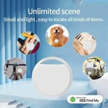 RSH 4 Confezioni di Tracker Multifunzione Smart (solo per iOS), Tag Bluetooth senza fili compatibile con Apple Find My (solo per iOS), protezione della privacy, batteria sostituibile, per borse, chiavi, biciclette, portafogli (Android non supportato)