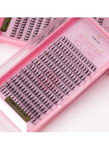 180 片 D 卷睫毛扇形长茎 8D 超轻丰盈柔软超深色预制丰盈扇形睫毛延长 0.07 D 卷曲 8-15 毫米手工独立睫毛簇预制扇形睫毛延长适用于美容院专业人士 - D - 查看 15