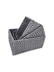 Cestino intrecciato da cucina, cestino intrecciato in corda di carta non foderato, adatto per soggiorno, camera da letto, contenitore giocattoli per bambini, cestino da tavolo, cucina, accessori da cucina, utensili da cucina, organizer da cucina, organizer per il trucco, articoli da matrimonio, decorazioni floreali, accessori per la casa, tavolo, decorazioni per la casa, organizzazione e stoccaggio per la casa, decorazione per la stanza, decorazione camera da letto, cestini intrecciati boho geometrici, portavasi in legno e rattan, supporti per piante naturali misti in corda per spazi esterni con atmosfera costiera