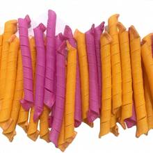 10/18/40 Peças Rolos de Cabelo Espirais Sem Calor para Cabelos Longos, Rolos de Cabelo Mágicos Sem Calor de 22 polegadas/55 cm (Rosa-Laranja), Rolos de Cabelo, Cachos Sem Calor, Enrolador de Cabelo, Produtos e Acessórios de Cabelo para Barbearia, Salão de Beleza, Volta às Aulas, Escova de Cabelo Encaracolado, Rolos, Produtos para Cabelo Encaracolado, Enrolador de Cabelo, Produtos para Cabelo Encaracolado