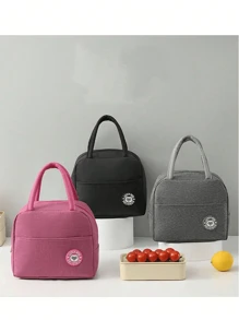 1 件装保温便当袋便携式塑料袋午餐盒午餐袋带午餐袋工作和学校午餐盒袋铝箔、储物、厨房收纳袋 - 彩色 - 查看 1