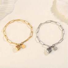 New Sterling Silver Love Bracelet For Women, Fashionable And Retro Valentines - Love Bracelet - View 2