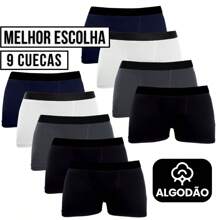 Kit Of 10 Men's Boxer Briefs Premium Cotton Comfortable - Nhiều màu - Xem 1